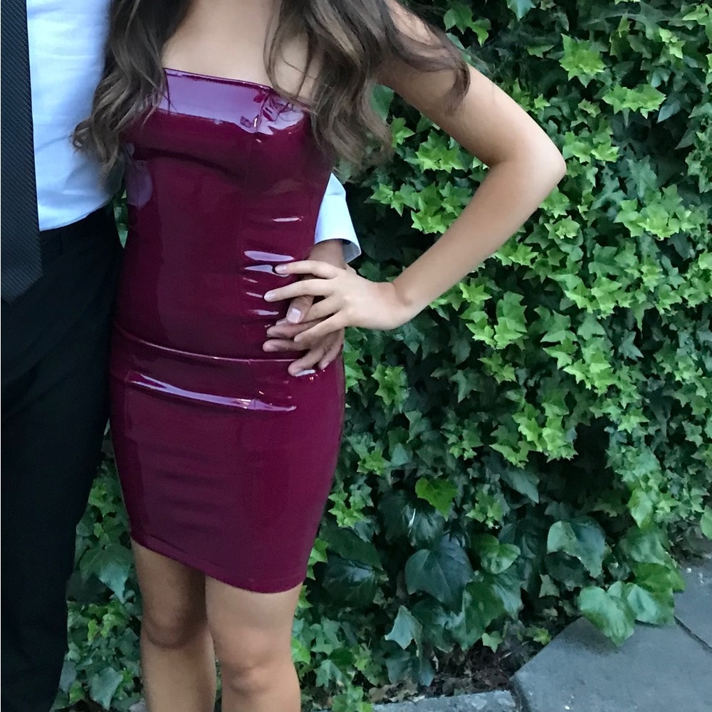 Red Latex Dress